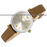 Emporio Armani AR11770 Women’s Watch 28mm Champagne Dial Brown Leather Strap