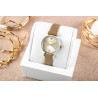 Emporio Armani AR11770 Women’s Watch 28mm Champagne Dial Brown Leather Strap