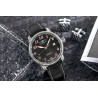 Zeppelin LZ 127 Graf Zeppelin Automatic Men’s Watch 40mm Black Dial Black Leather Strap