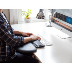 Mousetrapper Armrest - Asymmetric wrist rest Faux leather Black