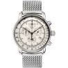 Zeppelin 100 Jahre Quartz Chronograph Men’s Watch 42mm Silver Dial Stainless Steel Mesh Bracelet