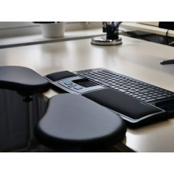 Mousetrapper Armrest - Split atrama riešui Dirbtinė oda Juoda
