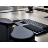 Mousetrapper Armrest - Split wrist rest Faux leather Black