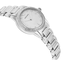 Emporio Armani Mia Women’s Watch 26mm Silver Mother Of Pearl Dial Stainless Steel Bracelet