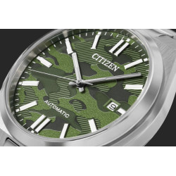 Citizen Tsuyosa Men’s Watch 40mm Green Camo Dial Stainless Steel Bracelet