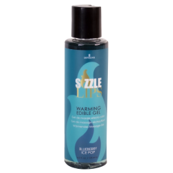 Sensuva Sizzle Lips Edible Warming Gel Blueberry Ice Pop 125ml