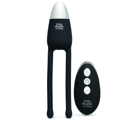 Fifty Shades of Grey Relentless Vibrations Couples Remote Vibe Black
