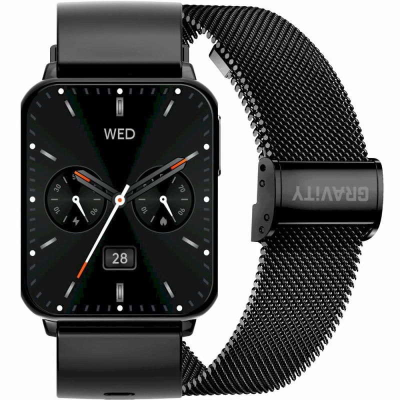 Smartwatch Gravity with 2 Straps GT17-7 / black