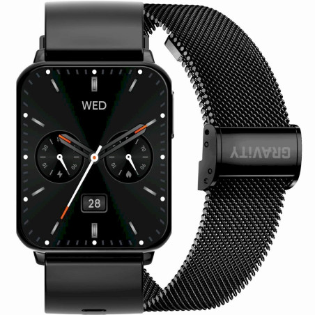 Smartwatch Gravity with 2 Straps GT17-7 / black