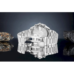 Giewont Chronograph Sapphire Men's Watch / silver-blue