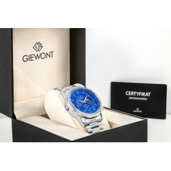 Giewont Chronograph Sapphire Men's Watch / silver-blue