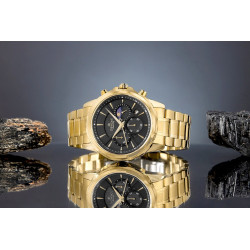 Giewont Chronograph Sapphire Men’s Watch / gold/black