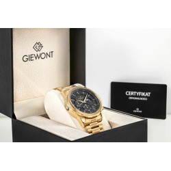 Giewont Chronograph Sapphire Men’s Watch / gold/black
