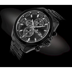 Giewont Men's Chronograph Sapphire Watch GW7290-B1 / black