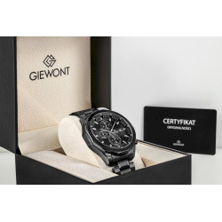 Giewont Men's Chronograph Sapphire Watch GW7290-B1 / black