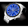 Giewont Chronograph Sapphire Men's Watch / silver-blue