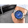 Giewont Chronograph Sapphire Men's Watch / silver-blue