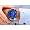 Giewont Chronograph Sapphire Men's Watch / silver-blue