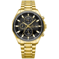 Giewont Chronograph Sapphire Men’s Watch / gold/black
