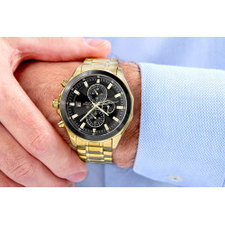 Giewont Chronograph Sapphire Men’s Watch / gold/black