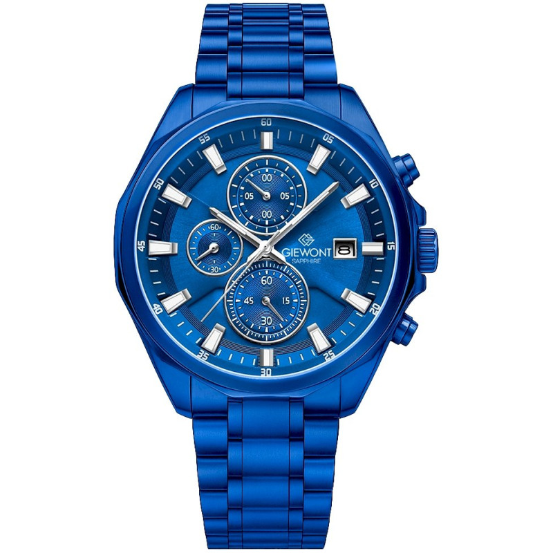Giewont Men's Chronograph Sapphire Watch GW7290-B5 / blue