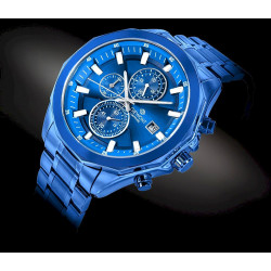 Giewont Men's Chronograph Sapphire Watch GW7290-B5 / blue