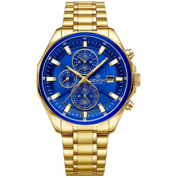 Giewont Chronograph Sapphire Men's Watch GW7290-B6 / gold blue