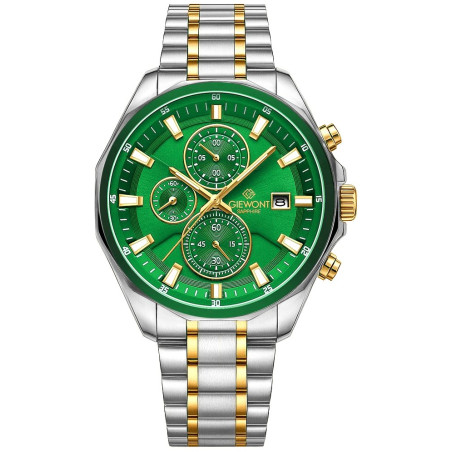 Giewont Chronograph Sapphire Men’s Watch / silver-green