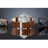 Giewont Elegance Sapphire Men's Watch / brown-blue