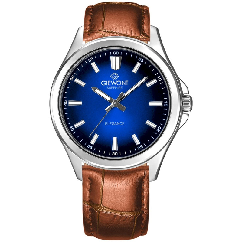 Giewont Elegance Sapphire Men’s Watch / brown/blue