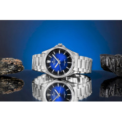 Giewont Elegance Sapphire Men’s Watch / silver-blue