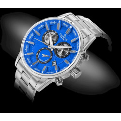 Giewont Men's Watch Chronograph Sapphire / silver-blue