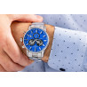 Giewont Men's Watch Chronograph Sapphire / silver-blue
