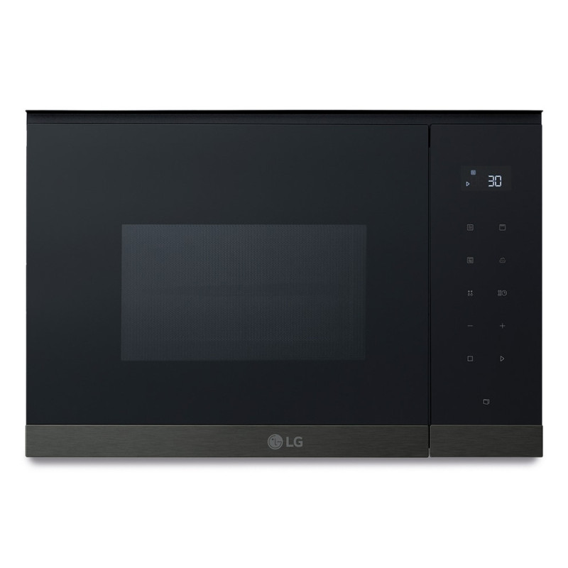 LG MG7Z2593B mikrobangų krosnelė Juoda, Nerūdijančiojo plieno Mikrobangų krosnelė su kepsninės funkcija Įmontuoti 25 L 900 W