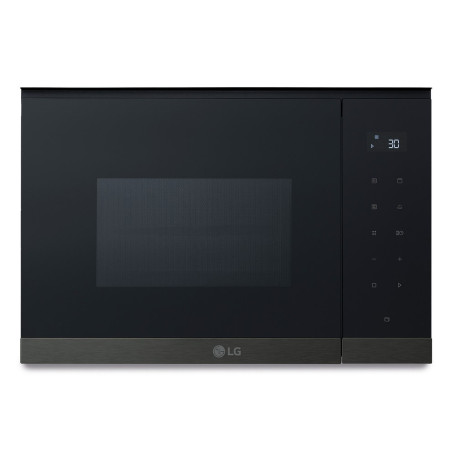 LG MG7Z2593B mikrobangų krosnelė Juoda, Nerūdijančiojo plieno Mikrobangų krosnelė su kepsninės funkcija Įmontuoti 25 L 900 W
