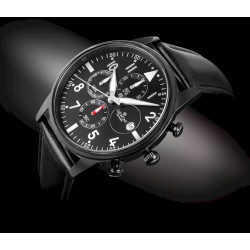 Giewont Men's Chronograph Sapphire Watch GW5630-A1 / black