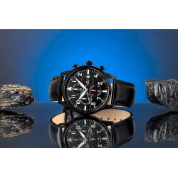 Giewont Men's Chronograph Sapphire Watch GW5630-A1 / black