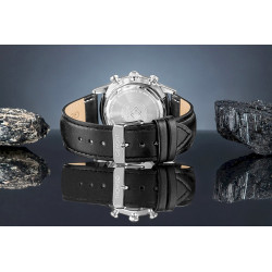 Giewont Men's Chronograph Sapphire Watch GW5630-A2 / black-silver
