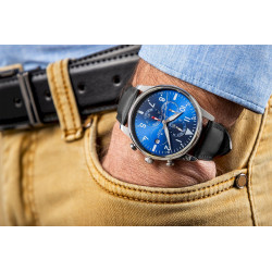 Giewont Men's Chronograph Sapphire Watch GW5630-A3 / black/blue