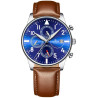 Giewont Chronograph Sapphire Men’s Watch / brown/blue