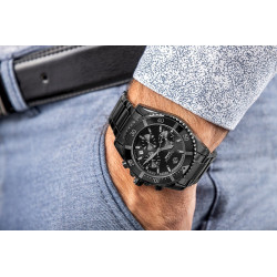 Giewont Men's Chronograph Sapphire Watch GW3970-B1 / black titanium