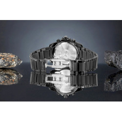 Giewont Men's Chronograph Sapphire Watch GW3970-B1 / black titanium