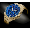 Giewont Men's Chronograph Sapphire Watch / gold/blue