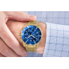Giewont Men's Chronograph Sapphire Watch / gold/blue