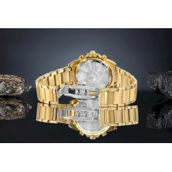 Giewont Men's Chronograph Sapphire Watch / gold/blue