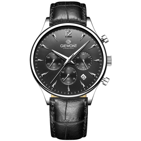 Giewont Chronograph Sapphire Men’s Watch / black/silver