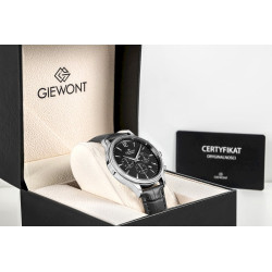 Giewont Chronograph Sapphire Men’s Watch / black/silver