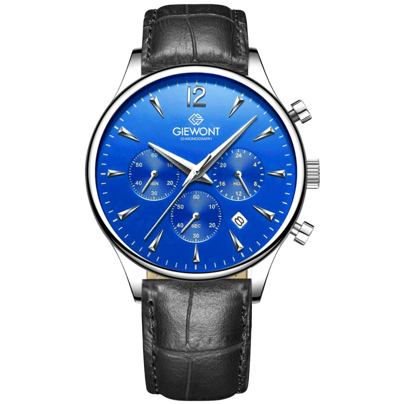 Giewont Men’s Chronograph Sapphire Watch GW6310-A3 / black-blue