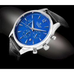 Giewont Men’s Chronograph Sapphire Watch GW6310-A3 / black-blue