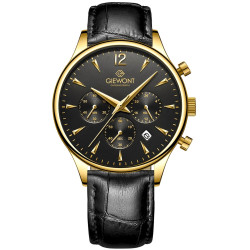 Giewont Chronograph Sapphire Men’s Watch / black-gold